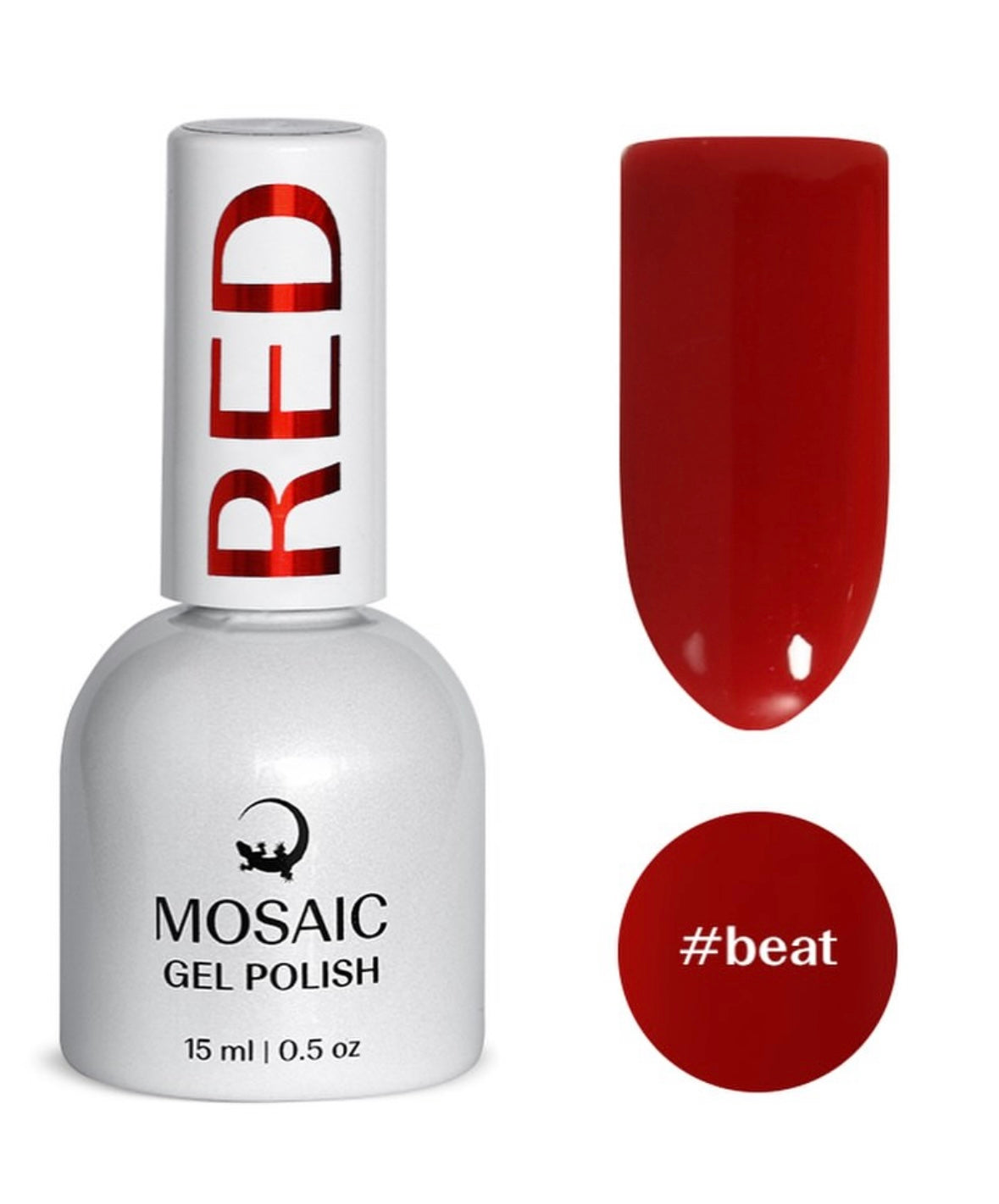Mosaic gel polish RED #beat