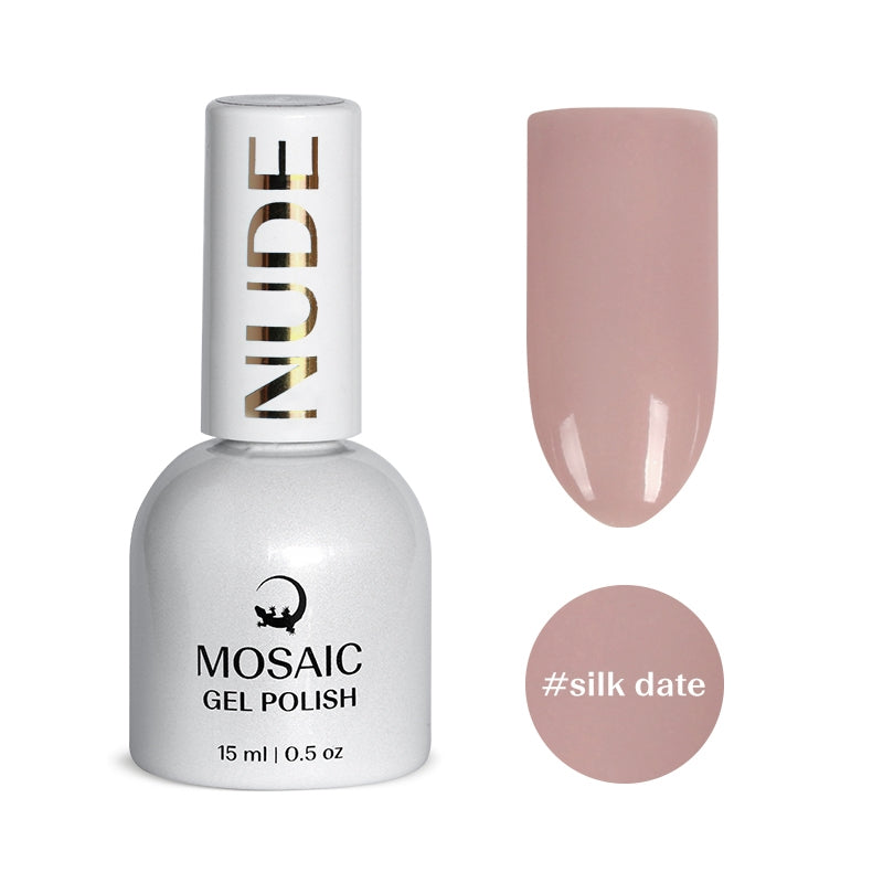 Mosaic gel polish NUDE #silk date