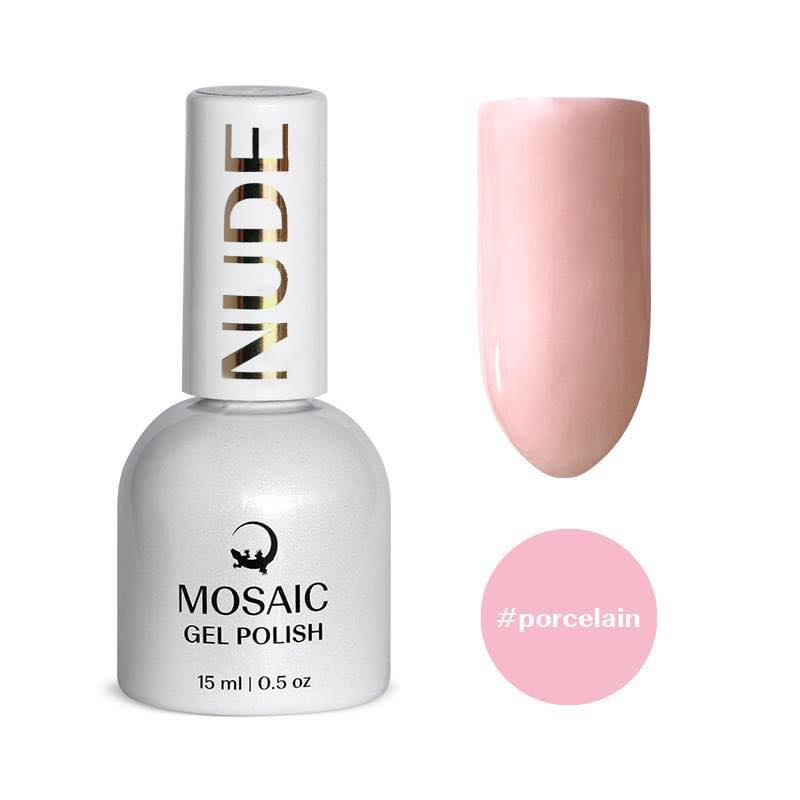 Mosaic gel polish NUDE #porcelain