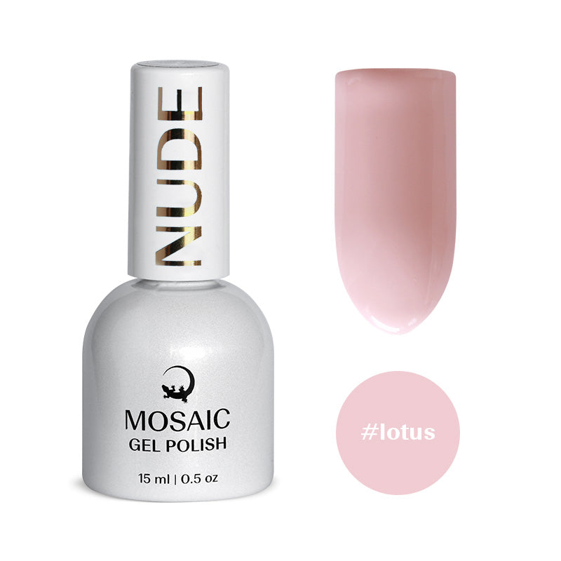 Mosaic gel polish NUDE #lotus