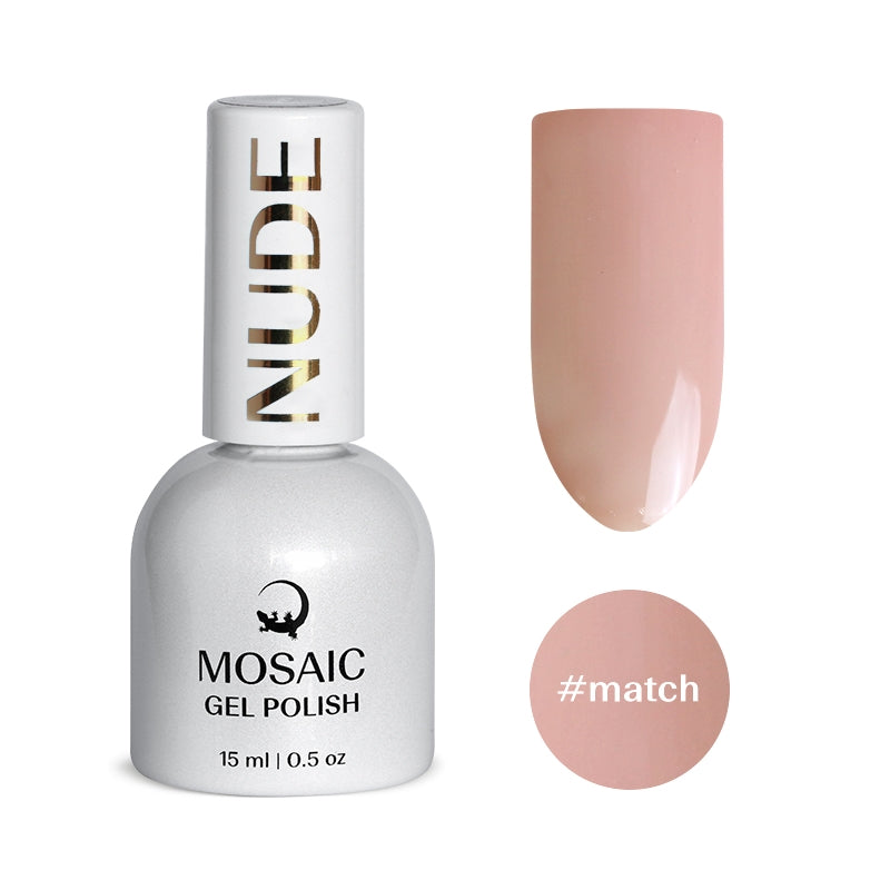 Mosaic gel polish NUDE #match