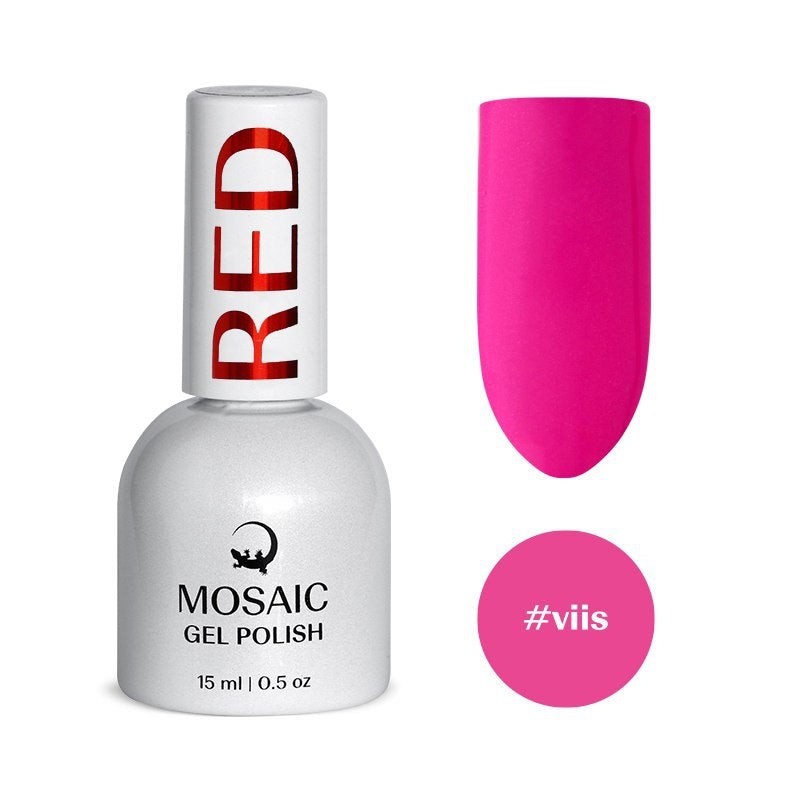 Mosaic gel polish RED #viis