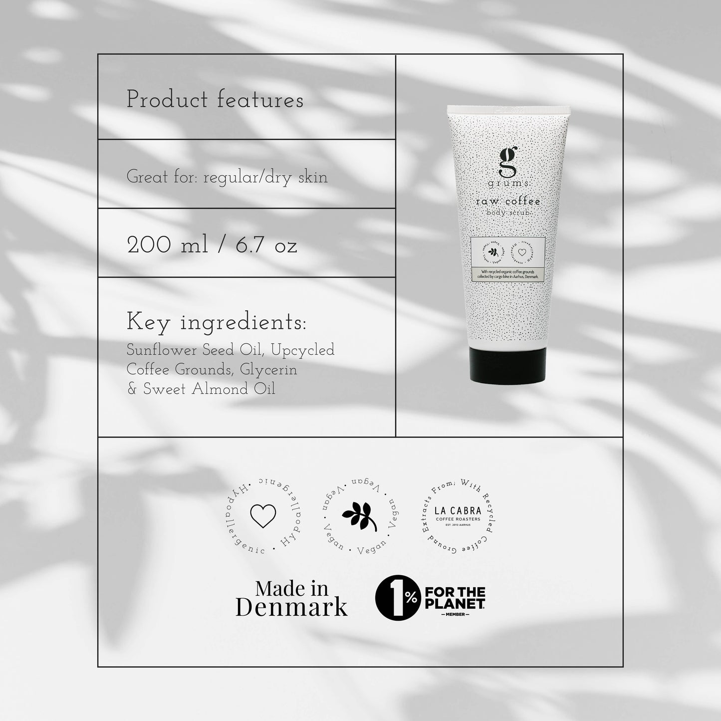 Raw Coffee Body Scrub 200 ml.