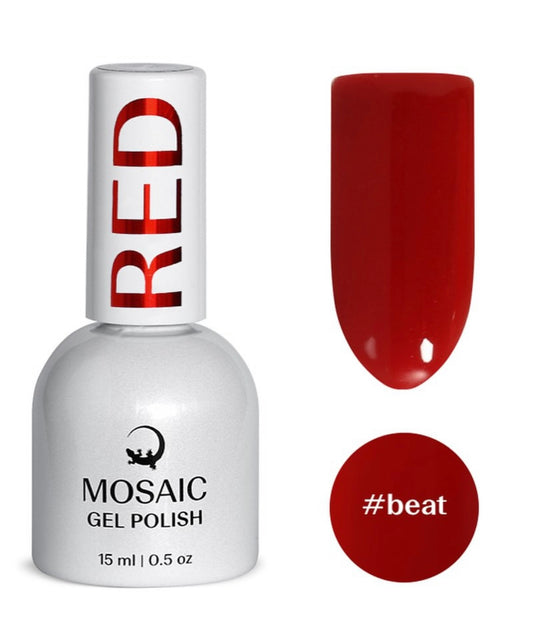 Mosaic gel polish RED #beat