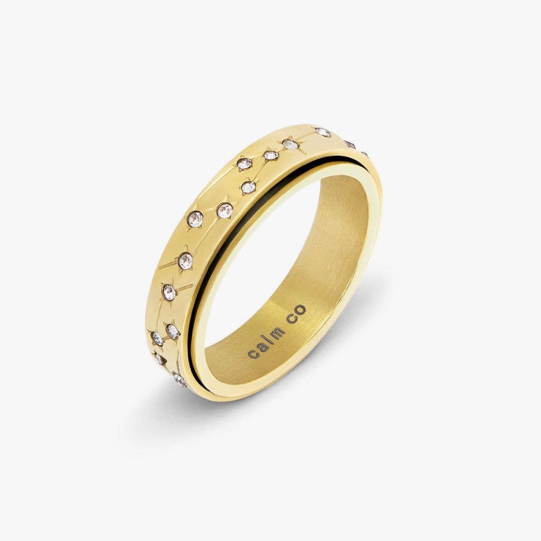 Calm Gold Constellation Crystal stressisormus