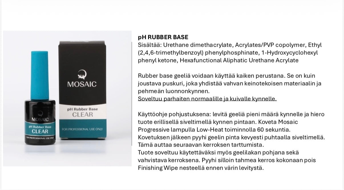 pH Rubber Base Clear