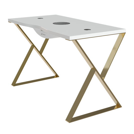 Työpöytä AFINIA Art Deco X Gold, erikoispöytälevyllä