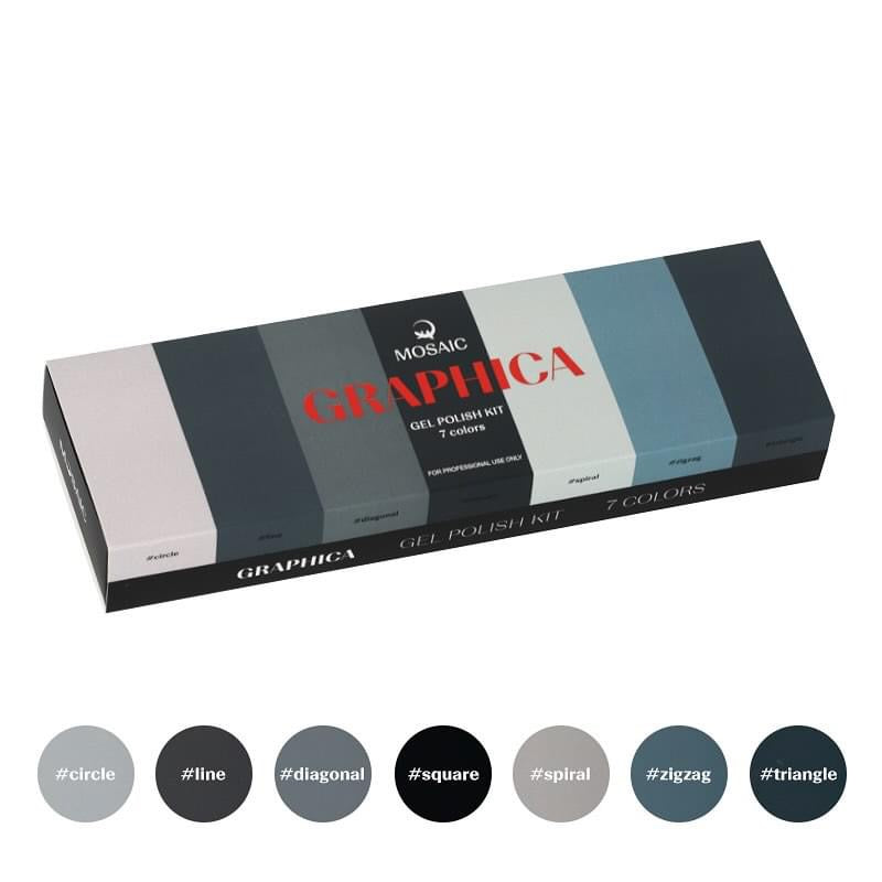 Mosaic gel polish kit Graphica