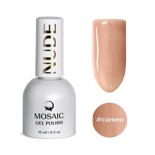 Mosaic gel polish NUDE #cameo