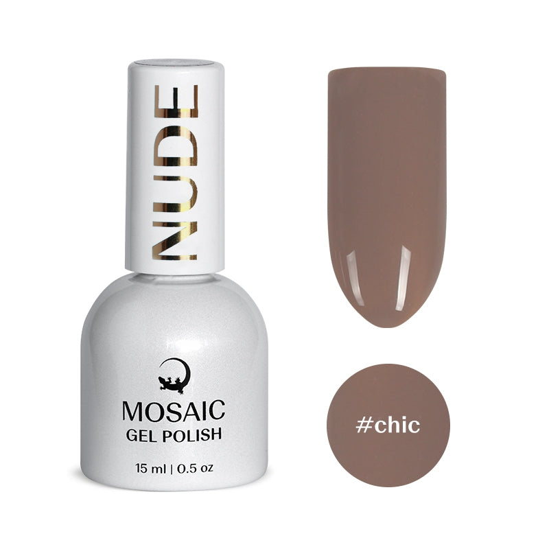 Mosaic gel polish NUDE #chic