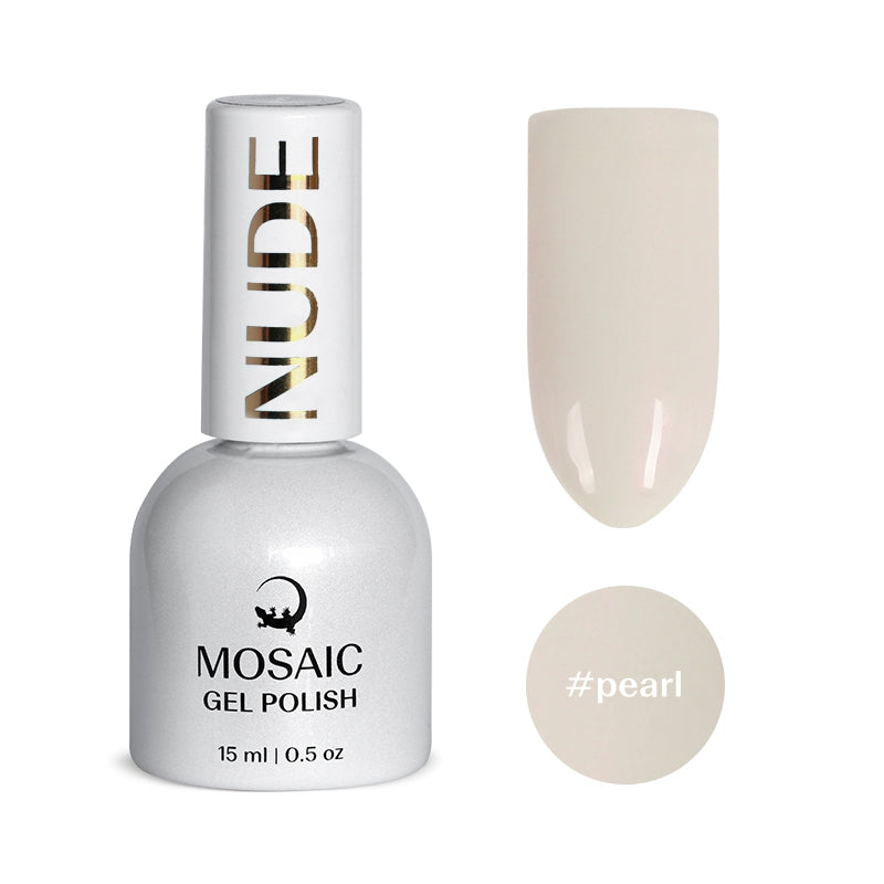Mosaic gel polish NUDE #pearl