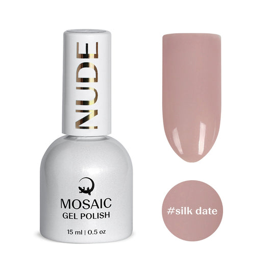 Mosaic gel polish NUDE #silk date