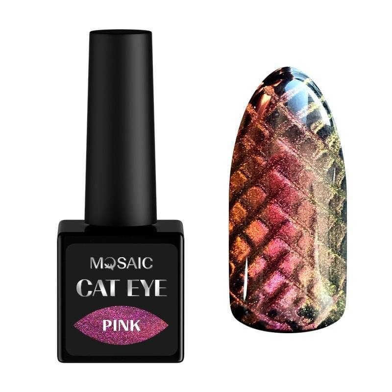 Mosaic gel polish CAT EYE Pink