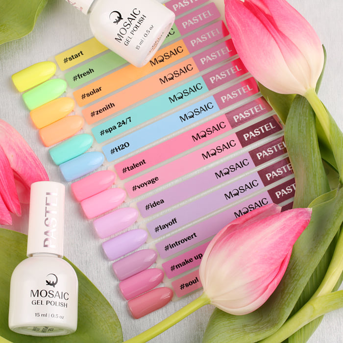 Mosaic gel polish PASTEL #voyage