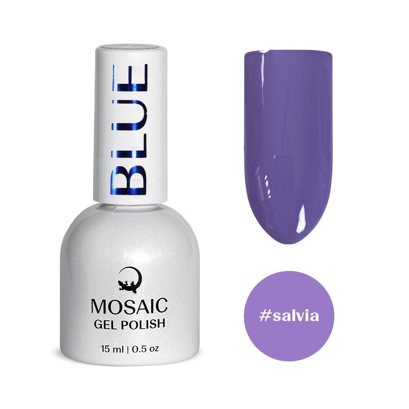 Mosaic gel polish BLUE #salvia