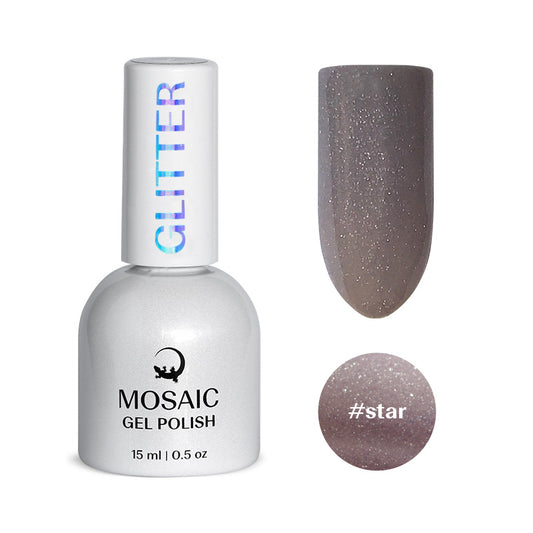 Mosaic gel polish GLITTER #star