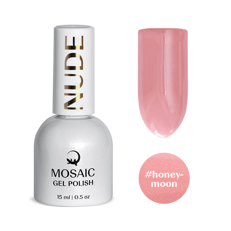 Mosaic gel polish NUDE #honeymoon