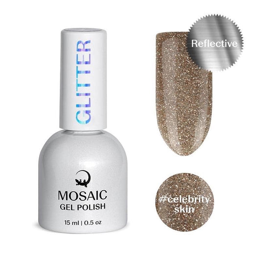 Mosaic gel polish GLITTER #celebrityskin