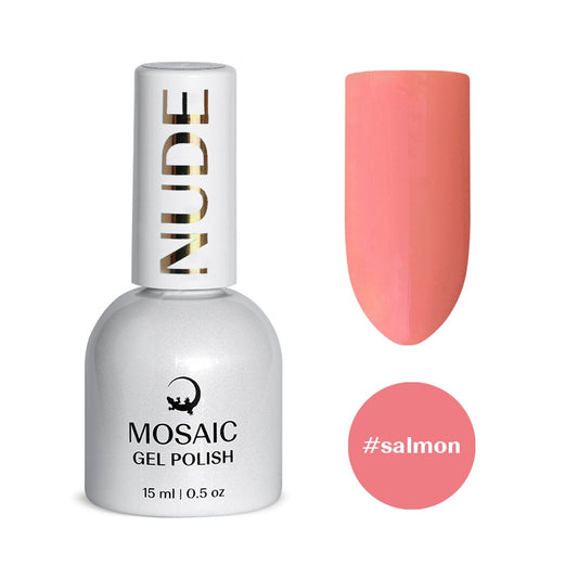 Mosaic gel polish NUDE #salmon