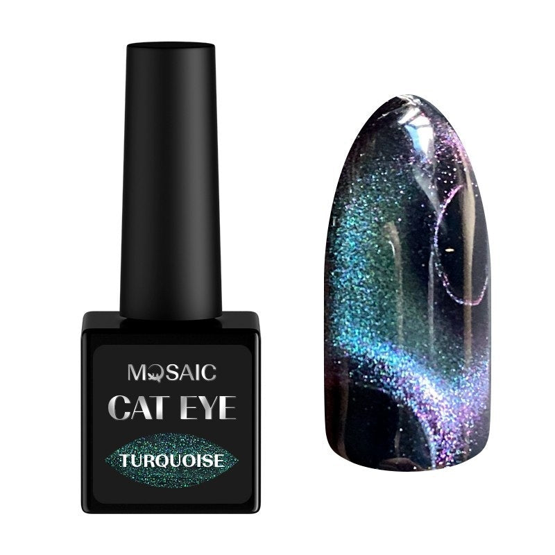 Mosaic gel polish CAT EYE Turquoise