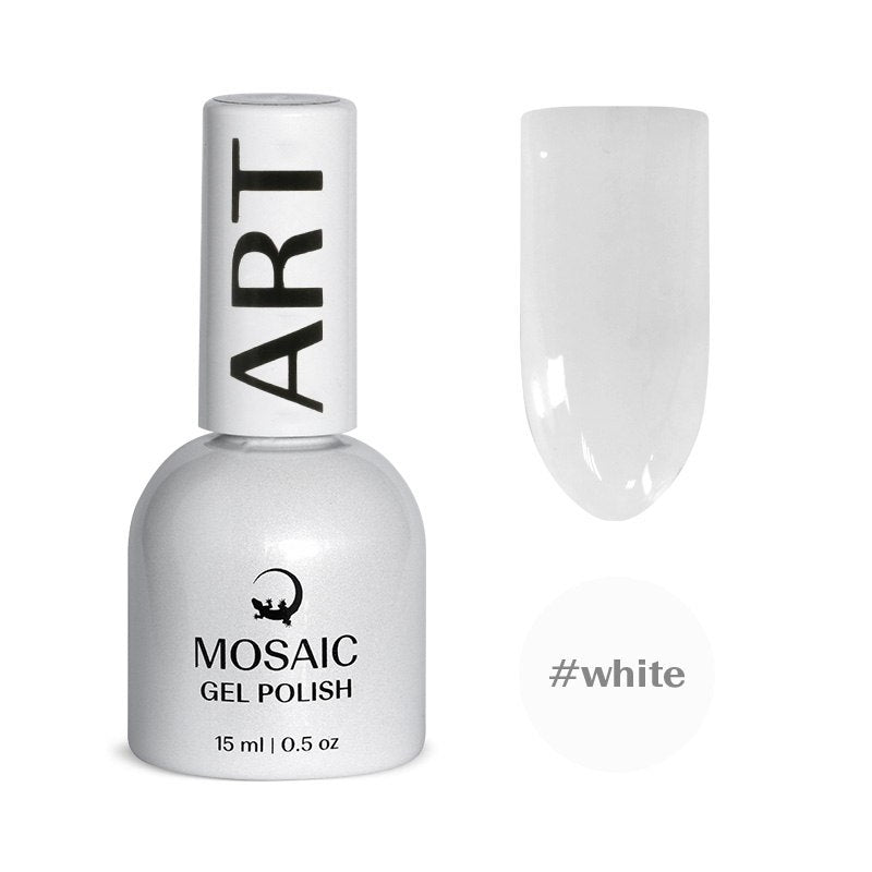 Mosaic gel polish ART #white
