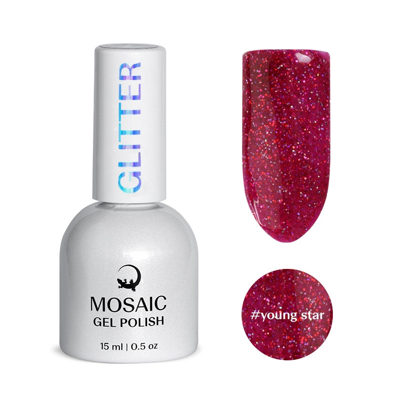 Mosaic gel polish GLITTER #young star